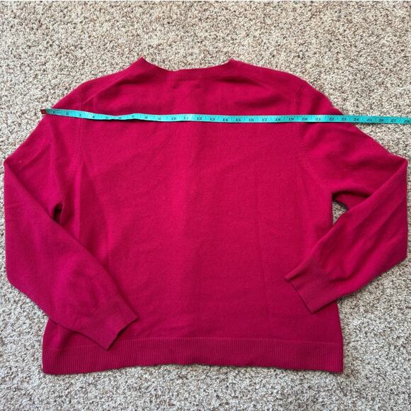 TALBOTS Women's Cardigan Sweater, Size XL, 100% CASHMERE, Hot Pink - Picture 7 of 11